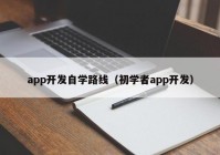 app开发自学路线（初学者app开发）