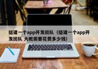 组建一个app开发团队（组建一个app开发团队 大概需要花费多少钱）